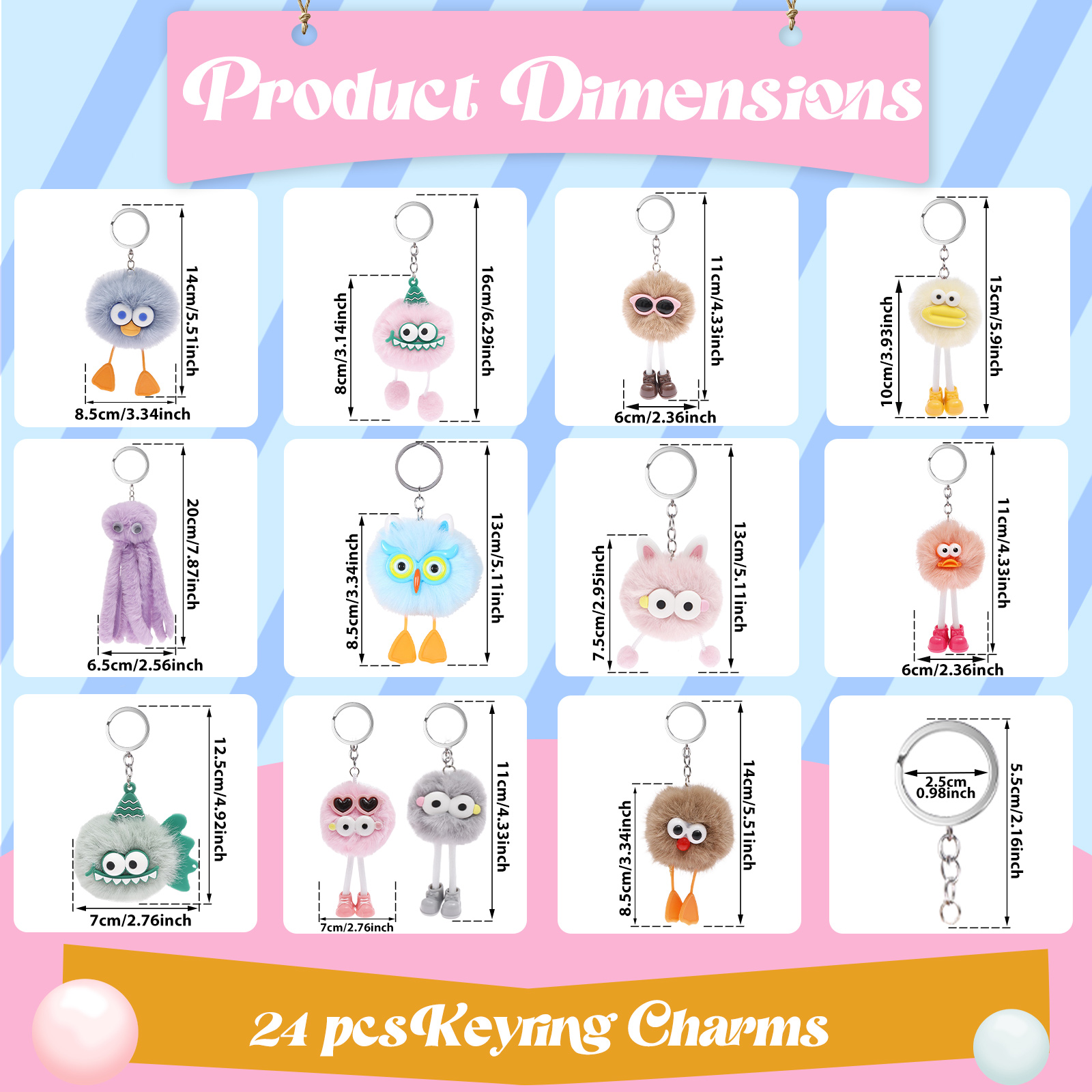24/28 Pièces Porte-clés en pel - Mini Backpack Purse avis et prix