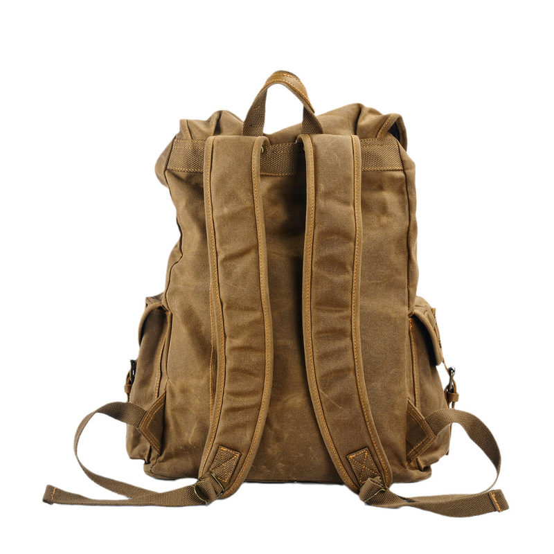Sac à dos rétro en toile cirée - Canvas Backpack Casual avis et prix