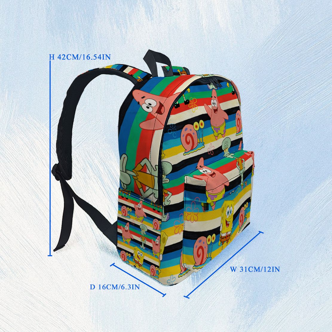 Sac à dos à imprimé rayé Bob l - School Backpack Teen avis et prix