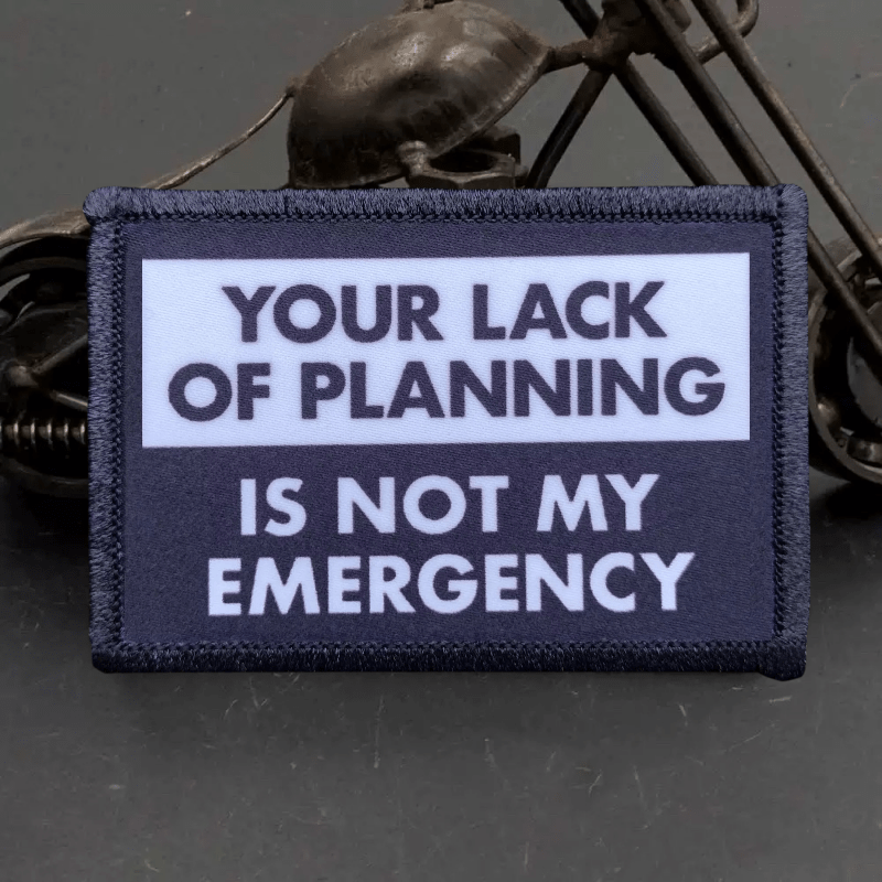 Patch amusant imprimé Not My E - Rucksack Military Style avis et prix