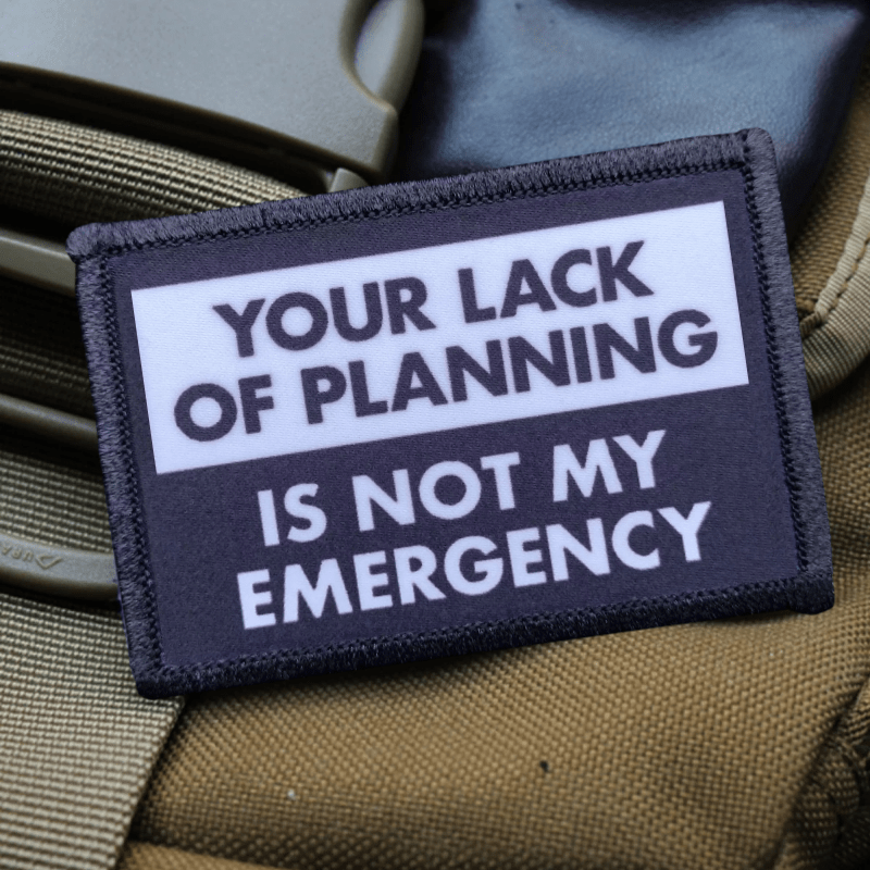 Patch amusant imprimé Not My E - Rucksack Military Style avis et prix